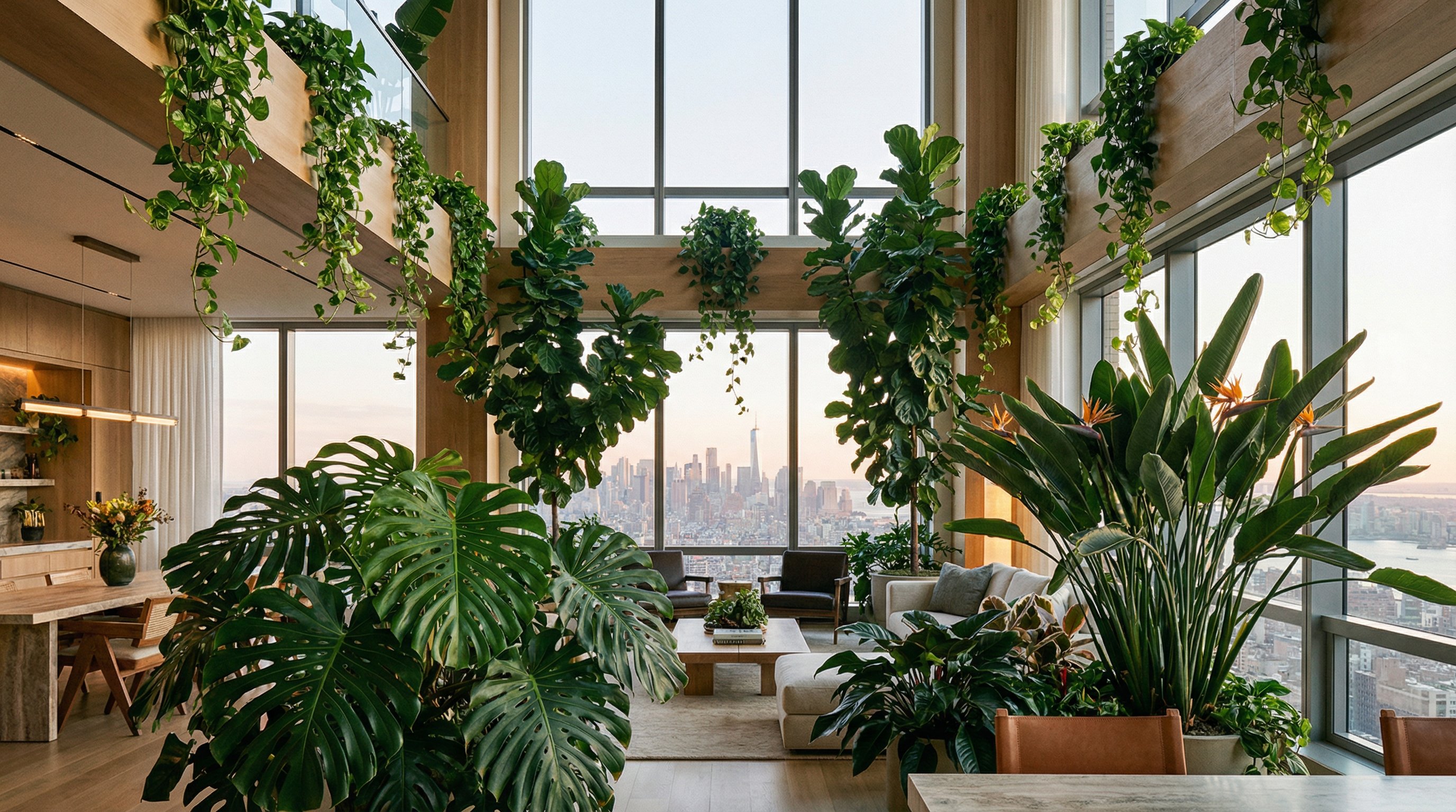 高清无码室内植物装饰视频